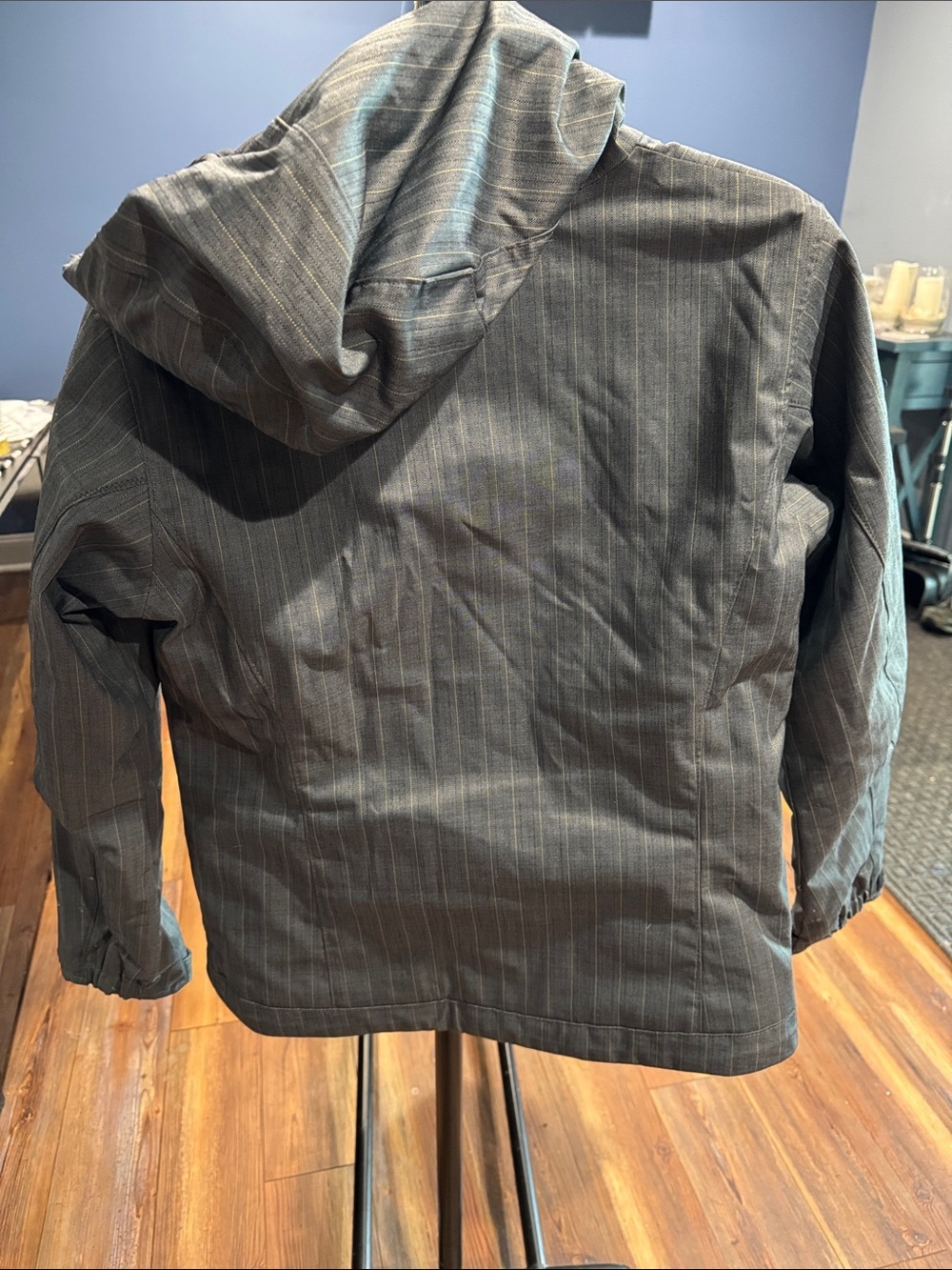 Columbia womens Black Pinstripe Hooded winter coat - Picture 4 of 5